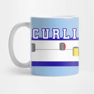 [Mug Only] Curling Mug - Light Blue BackGround Mug